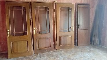 otağ qapısı: Ağac qapılar dəsti - Material: təbii taxta (şabalıd/ palıd — 1