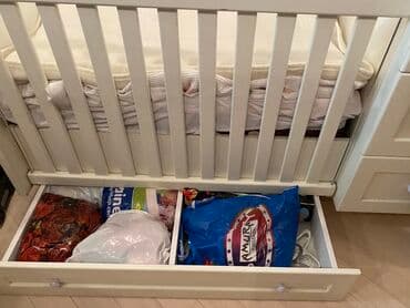 mdf satışı: Qız üçün, İşlənmiş, Dördbucaq, Beşik, Dəstsiz, Matrassız, Yellənmə mexanizmsiz — 6