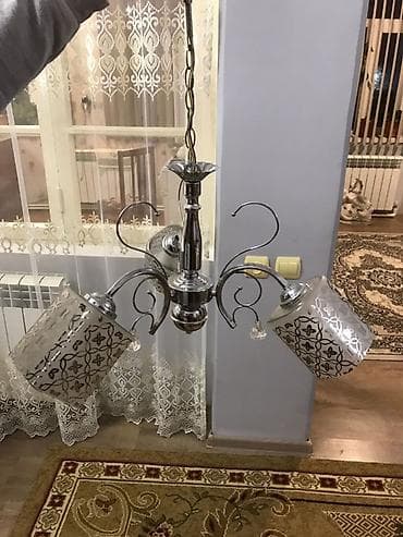 asma tavan: Çılçıraq, 3 lampa, Metal — 2