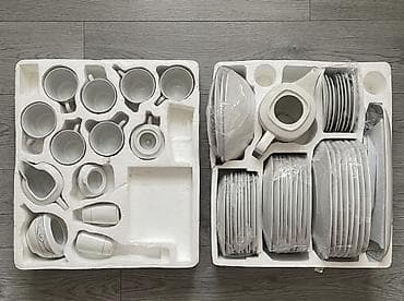 kraft paketler: Nahar dəsti, Farfor — 7