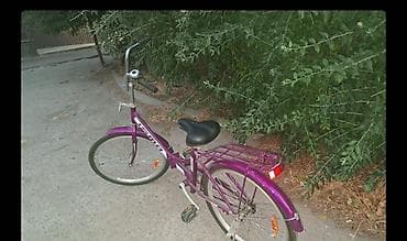 isma bikes: Şəhər tipli velosiped – ISMA, bənövşəyi rəng - Rahat gediş üçün — 2