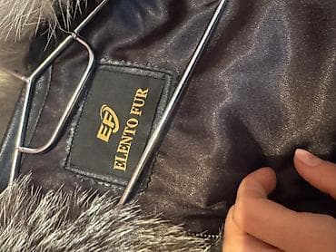 gödəkcə xl: Kürk, XL, rəng - Boz — 4