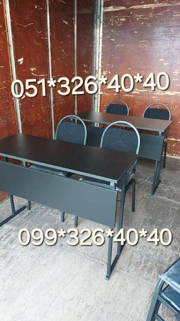 kreditlə masa dəsdi: Yeni, Açılmayan, Dördbucaq masa, 2 stul — 10