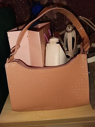 sumqayitda jaket: ( istifade olunmuyub) Şık qadın çantası – kroko naxışlı, parlaq — 1