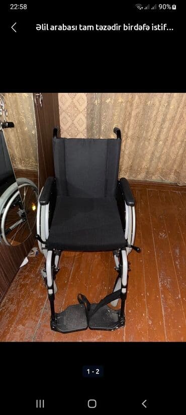 Əlil arabası – yüngül konstruksiyalı, əl ilə idarə olunan model