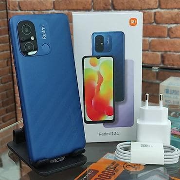 Redmi 12C, 128 GB, rəng - Mavi, Barmaq izi, Face ID lalafo.az -da Redmi 12C, 128 GB, rəng - Mavi, Barmaq izi, Face ID