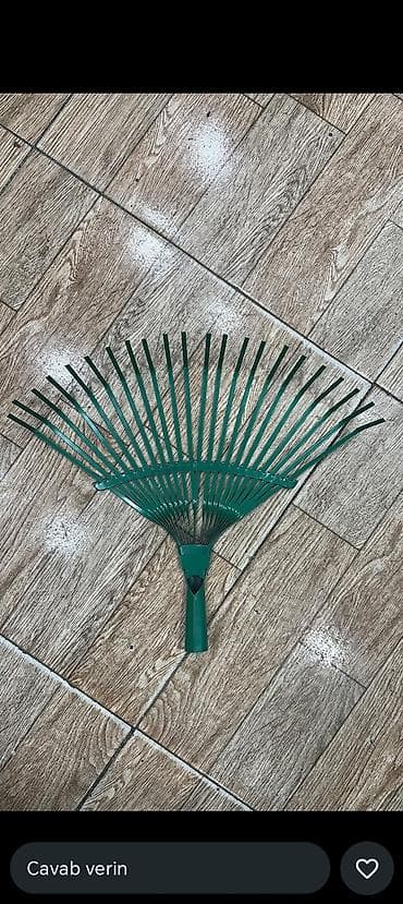 Bağ üçün yarpaq yığan fan daraq (metal) - Material: möhkəm metal