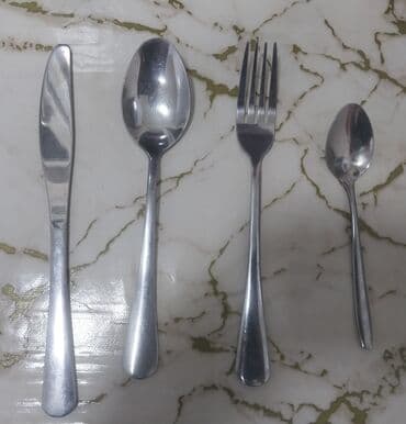 yolkalarin qiymeti 2023: Qasıq-40 ədəd Vilka-37 ədəd Bıcaq-33 ədəd Çay qasıqı 18 ədəd Biri 60 — 1