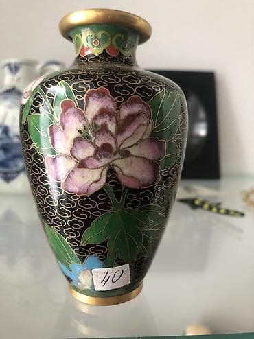 Охота и рыбалка: Винтажная ваза клуазон — 1