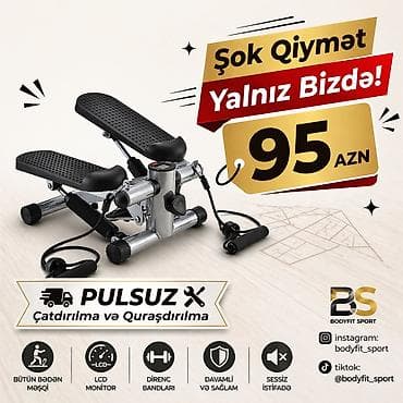 stepper: Ünvanlara və metroralara çatdırılma var Ev üçün fitnes dəsti — 3