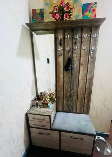 шкаф для посуды: Б/у, Распашной, Прямой шкаф, Шкаф в прихожей, Турция — 1