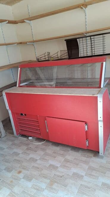 vitrin mallari: Qida vitrini – soyuducu tipli mağaza vitrin masası - Ön və yuxarı — 3