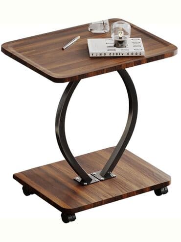 mini stol: Jurnal masası, Yeni, Açılmayan, Taxta, Yumru masa — 4