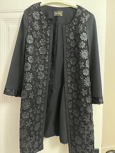 online geyim: Palto, Max Mara, rəng - Qara — 2