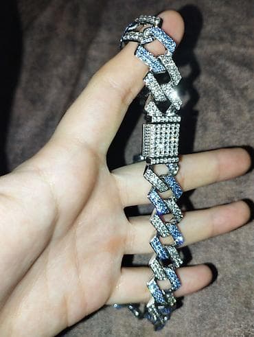 bujuteriyalar: Buz kubalı zəncir boyunbağı - Dizayn: Kalın “Cuban link” (kubalı) — 4