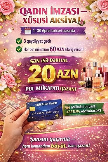 bag evi axtariram qalmaga: Promouter, Qadın — 3