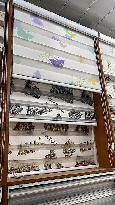 Şəkillər, tablolar: Zebra jalüz pərdə – geniş model seçimi - İki qatlı zebra mexanizmi — 3