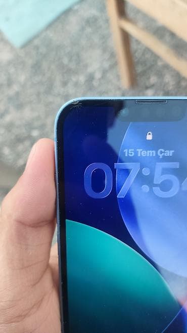 ref iphone: IPhone 14, 128 GB, Mavi, Qırıq — 3