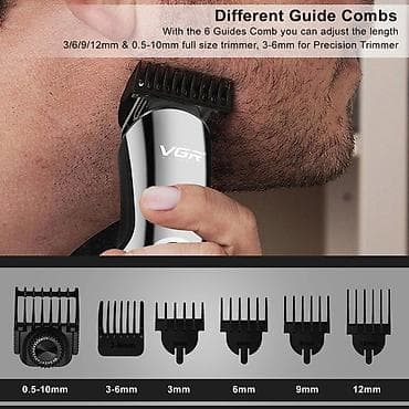 тример: VGR V 107 - 5in1 trimmer dəsti / Shaver / 600mah / İPX6 / LED Displey — 9