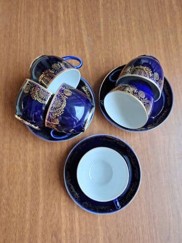 dekorativ bitkilər: Çay dəsti, 6 nəfərlik, işlənmiş — 2