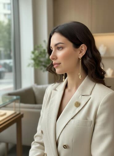 bmw 7 серия 730ld at: Dəstə daxildir: Üzük, Sırğa, Pandora, Sarı qızıl, 585 Əyar, 8 g — 1