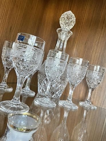 Çexiya brendi Bohemia kristal içki dəsti - Marka: Bohemia (etiketli) — 3