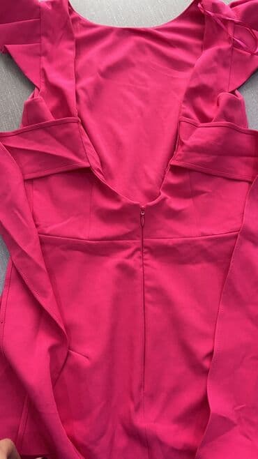 туника турецкая новая: Parlaq çəhrayı rəngdə, dizə qədər uzunluqda zərif ziyafət/libas. - — 3