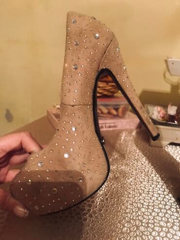 inan ayakkabı: Tuflilər, Ölçü: 37, rəng - Bej, İşlənmiş — 4