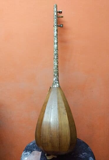 Akkordeonlar: Saz. Qədimi. 1948 -ci il. Əl işi. Üstü təbii sədəflə işlənib. Bəzi — 1