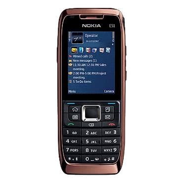 siemens mobil: Nokia E51, rəng - Qırmızı — 1