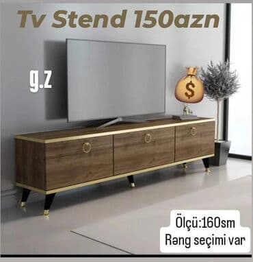 qara divar kagizlari: TV stend rəng seçimi var — 1