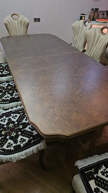 taxta stol stul: Qonaq otağı üçün, Açılmayan, Dördbucaq masa — 2