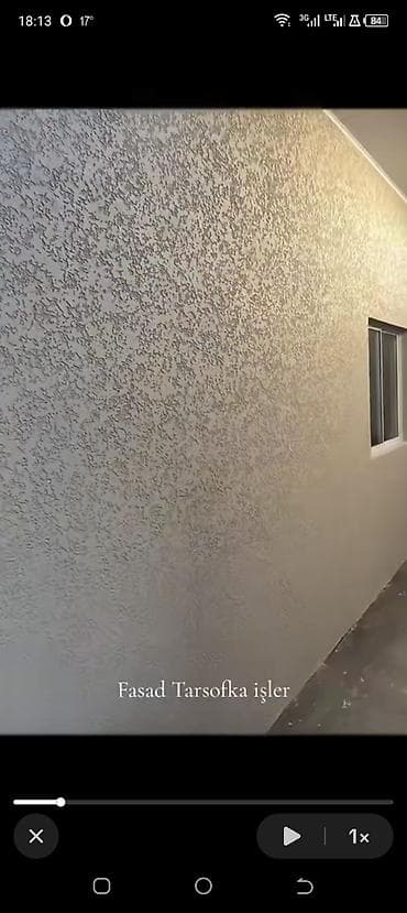 çöl qapi: Gəncədə dekorativ suvaq və boya xidmətləri - Torsovka (teksturlu) — 7