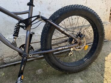 eliptik velosiped: Fatbike dağ velosipedi – tam amortizasiya - Çərçivə: alüminium — 2