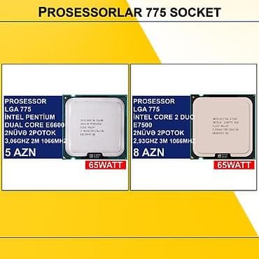 Prosessorlar “LGA 775 socket” ⭐LGA 775 İntel Dual Core E6600 3,06Ghz