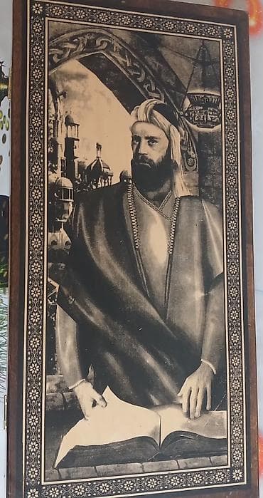 Taxta şahmat/nərd dəsti - Material: ağacdan hazırlanmış qatlanan