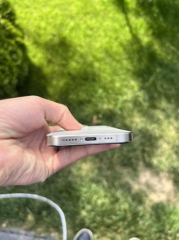 iphone 16 pro max ikinci el: IPhone 15 Pro, 128 GB, Natural Titanium, Simsiz şarj, Face ID — 6