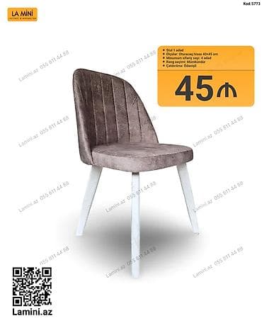 kohnə stul: LA MINI yumşaq stul - Model: Kod 5773 - Ölçülər: oturacaq hissəsi — 1