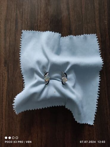 1 qram gümüşün qiyməti 2022: Sırğa, Gümüş, 4 g, Ünvandan götürmə — 3