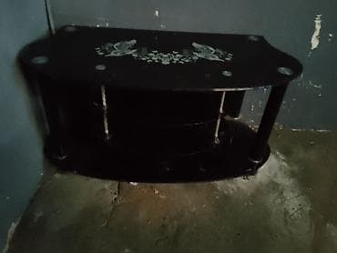 quba mebel: Künc Tv altlığı, Polkalı, Laminat — 2