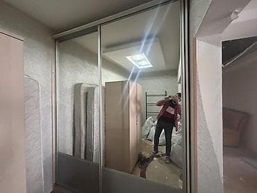 paltar qardirobu: 3 qapılı, Güzgülü, Bej, Taxta, Kupe, Düz dolab — 3