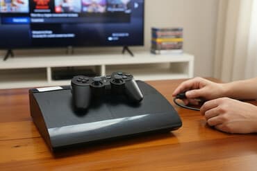 Satılır PS3 Super Slim konsolu, 500 GB yaddaş ilə, HEN modlu. Konsol