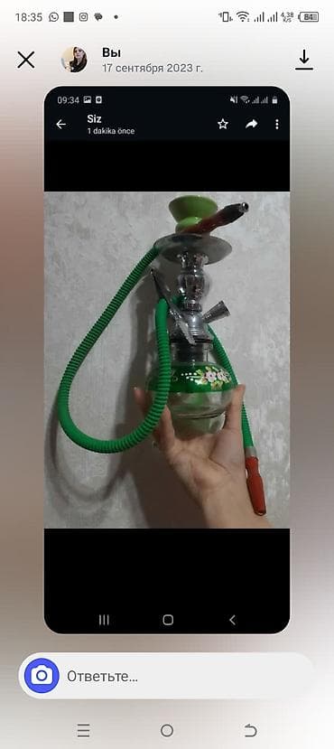Mini nərgilə dəsti.Təzədir. - Kompakt ölçülü, stolüstü model - Şüşə — 1