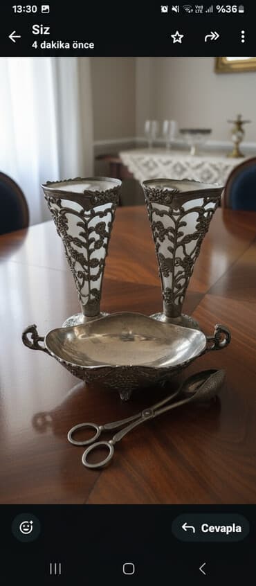 Hamisi birlikde 50 AZN. Gumusu rengli qablar.Gözəl dizaynlı iki ədəd lalafo.az -da Hamisi birlikde 50 AZN. Gumusu rengli qablar.Gözəl dizaynlı iki ədəd