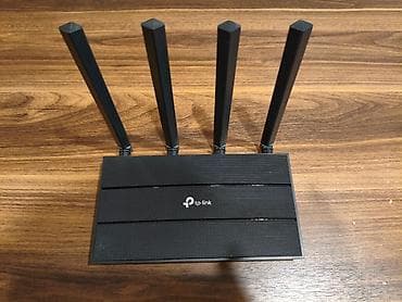 Modemlər və şəbəkə avadanlıqları: TP-Link Archer C6 AC1200 Wi-Fi router satılır. Tam işlək — 3