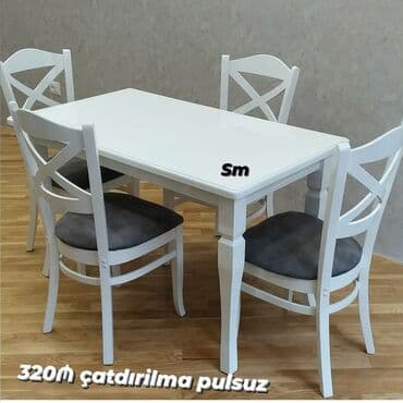 стулья для кухни: *Bir gün ərzində çatdırılma olunan* ✔️Kuxna üçün stol stul dəsti✨✨ — 1