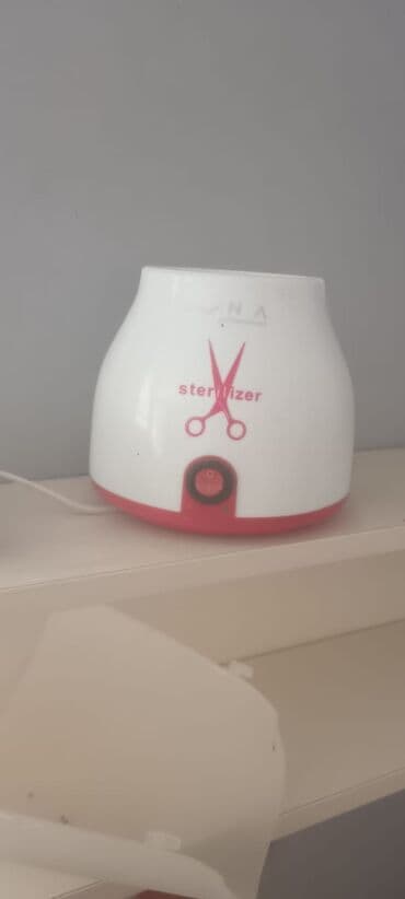dırnaq aparatlari: Ağ rəngli sterilizator, kosmetoloji alətlərin sterilizasiyası üçün — 1