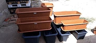 ucuz guller: Böyük Gül Qabı | Plastik Dibçək | Dibçək | Gül Dibçəyi | Saksı | Çiçək — 1