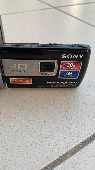 kamera video: Sony video kamera HDR-P200 modeli. ozunde proyektoru var, yeni — 7