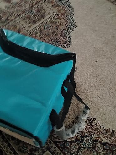 Сумки для курьеров: Wolt Partner izotermik çatdırılma çantası - Rəng: açıq mavi, Wolt — 2